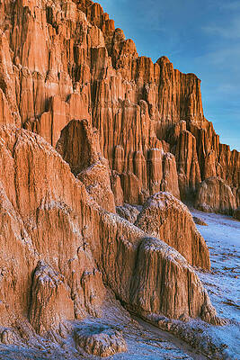 Park Photograph - Cathedral Gorge Bentonite Stripes - Vertical by Abbie Warnock