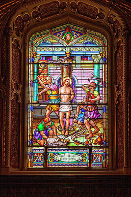Vibrant Wall Art featuring the photograph Cathedral Window Treatment by Tatiana Travelways