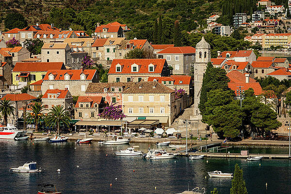 Summer Photograph - Cavtat Croatia Waterfront by Craig A Walker