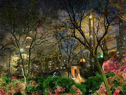 Wall Art featuring the photograph Tavern On The Green On Reimagined CPW by Carol Whaley Addassi