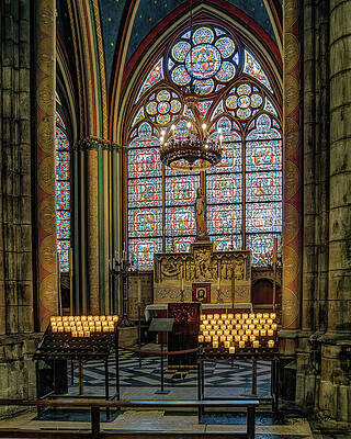Serene Photograph - Chapel, Notre Dame by Steven Dos Remedios