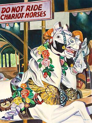 Washington Painting - Chariot Horses by Grant Nixon