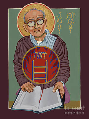 Wall Art featuring the painting Charles Rich Holy Lay Contemplative 336 by William Hart McNichols