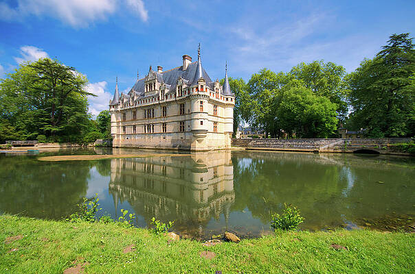 Wall Art featuring the photograph Chateau Azay-le-Rideau Reflection by Matthew DeGrushe