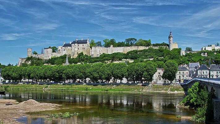 Chateau de Chinon in the Loire Valley by Matthew DeGrushe
