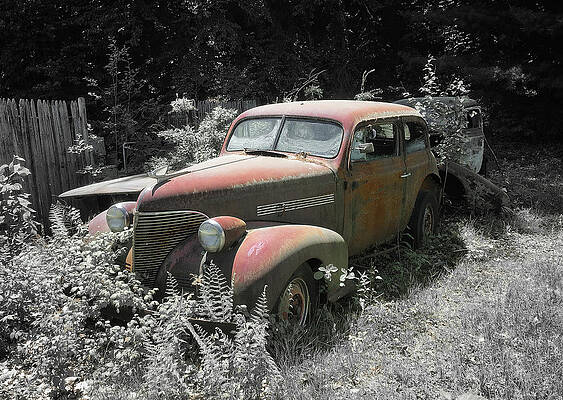 Wall Art featuring the photograph Chevy Rust by Steven Nelson