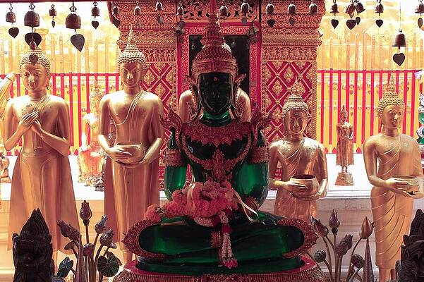 Serene Wall Art featuring the photograph Chiang Mai's Serene Temple by Travel Essayist