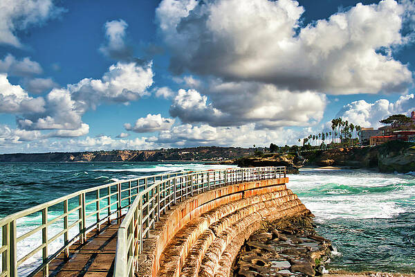 Photograph - Childrens Pool Reaches Out by American Landscapes