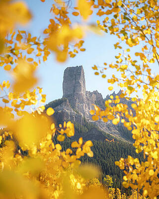 Wall Art featuring the photograph Chimney Peak Colorado In Autumn by Dan Sproul