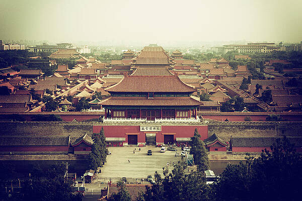 Travel Photograph - China 10 MKm2 Collection - Forbidden City I V by Philippe HUGONNARD