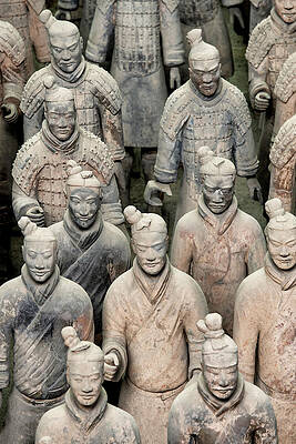Travel Photograph - China 10 MKm2 Collection - Terracotta Army X V I by Philippe HUGONNARD