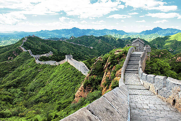 Travel Photograph - China 10 MKm2 Collection - The Great Wall Of China I I by Philippe HUGONNARD