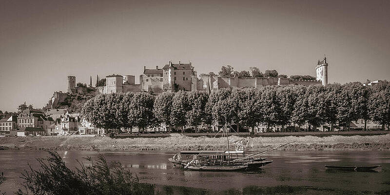 Scenic Photograph - Chinon Chateau by Seeables Visual Arts