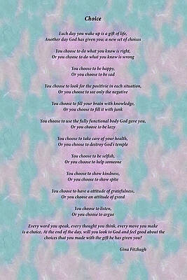 Background Photograph - Choice II by Gina Fitzhugh