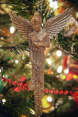 Wall Art featuring the photograph Christmas Angel_1201 by Linda Triplett