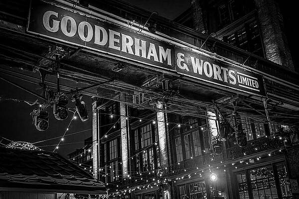 Gooderham and Worts Distillery at Night Photograph