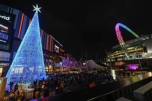 Wall Art featuring the photograph Christmas At Wembley by Andrew Lalchan