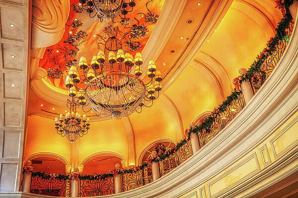 Wall Art featuring the photograph Christmas Decorations - Bellagio, Las Vegas by Tatiana Travelways