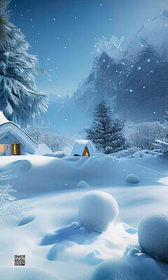 Modern Wall Art featuring the digital art Christmas Magic Is In The Air by Rafael Salazar