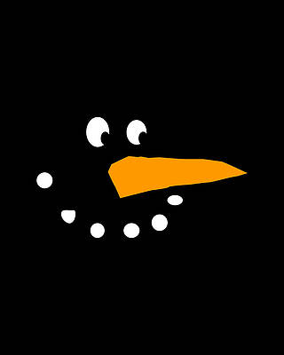 Xmas Wall Art featuring the digital art Christmas Snowman by Flippin Sweet Gear