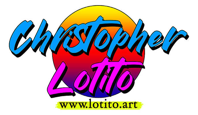 Wall Art featuring the digital art Christopher Lotito Classic Logo - 2021 by Christopher Lotito