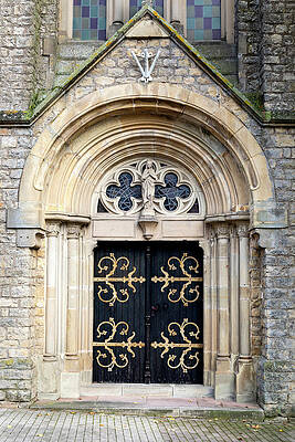 Fall Photograph - Church Door by Craig A Walker