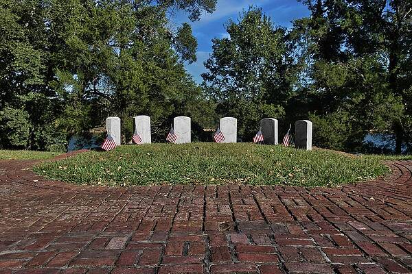 Confederate Wall Art featuring the photograph Circle Of Honor Cenotaphs Of The 16th WI by American Landscapes