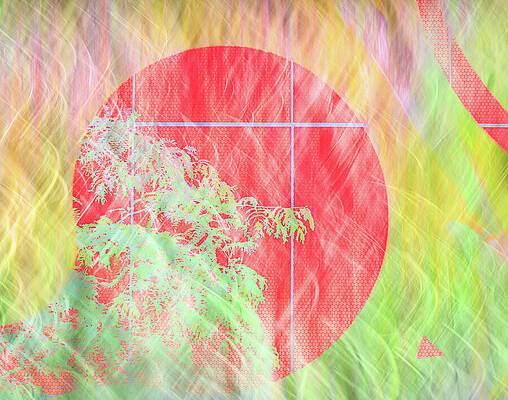 Vibrant Geometric Landscape Wall Art