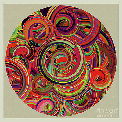 Wall Art featuring the digital art Circles Of Life by BFA Prints