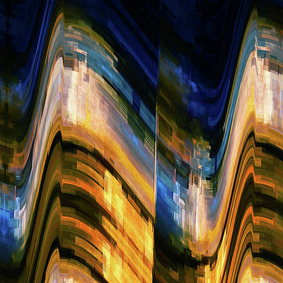 Wall Art featuring the photograph City At Night 4 by Ursula Abresch