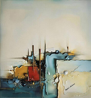 Wall Art featuring the digital art City Beneath The Silence by Rafael Salazar