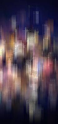 Reflection Digital Art - City On The Water by David Manlove