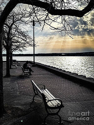 Sunrise Photograph - City Pier Sunrise by William Norton