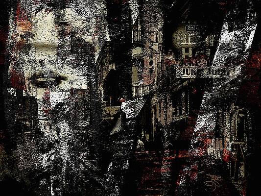 Wall Art featuring the digital art City Vibe #3 by Marina Flournoy