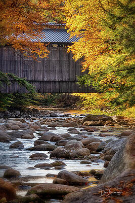 Fall Wall Art featuring the photograph Clark's Covered Bridge #6338 by Dan Beauvais