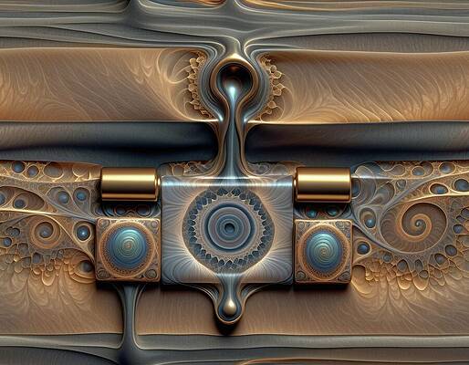 Intricate Wall Art featuring the digital art Clasp by Eris And AI