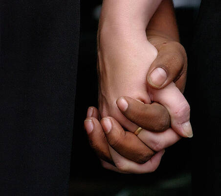 Clasped Hands Holding by Bonnie Colgan