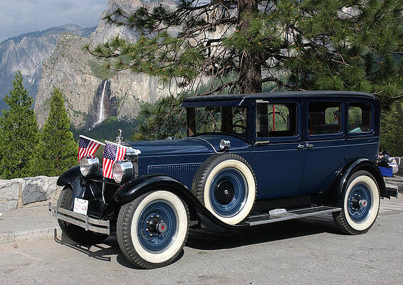Tree Photograph - Classic Car Cruisin' In Yosemite. by Bonnie Colgan
