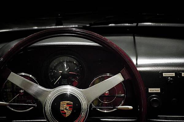 Classic Car Dashboard View Wall Art