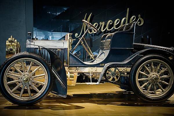 Classic Mercedes Car Displayed Wall Art