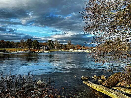 Nature Photograph - Claytor Lake Reflections by Deb Beausoleil