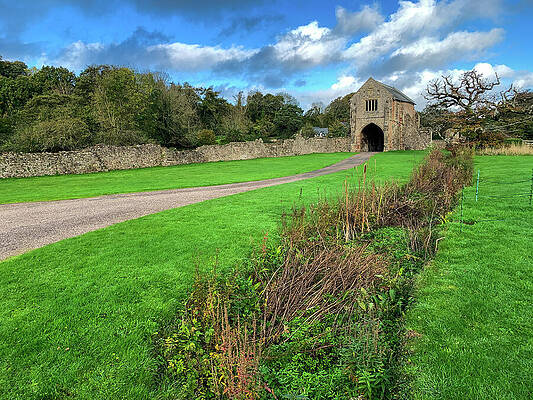 Historic Stone Building in Countryside Wall Art