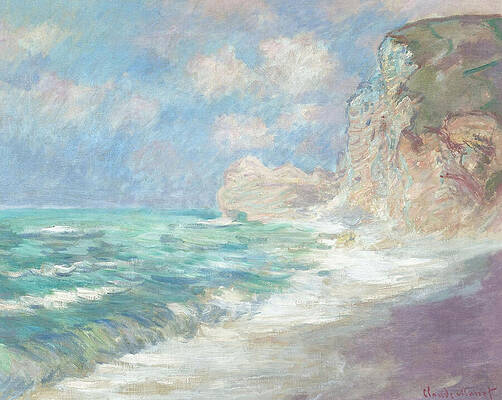 Coastal Cliffs and Sea Waves Wall Art