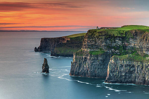 Sunset Photograph - Cliffs Of Moher Sunset, Co Clare by Adrian Hendroff