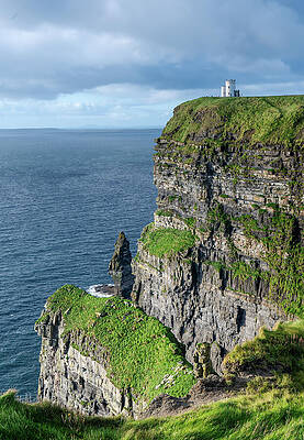 Cliffs of Moher with O'Brien's Tower Photograph