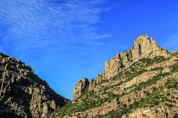 Island Wall Art featuring the photograph Cliffs Of Santa Catalina Mountains by Dawn Richards