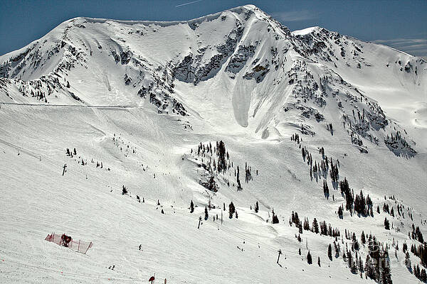 Snowy Slopes of Wasatch Mountains Photograph