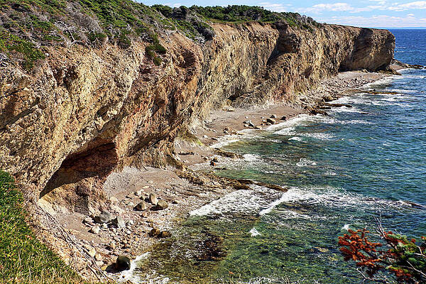 Wall Art featuring the photograph Cliffside By The Ocean In Newfoundland, Canada by Tatiana Travelways
