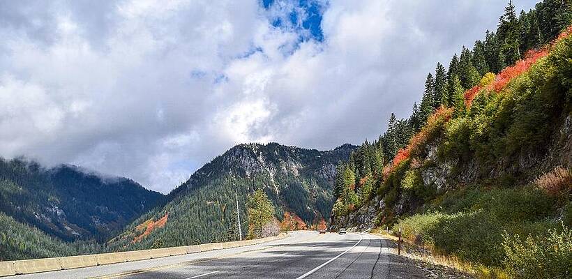 Fall Wall Art featuring the photograph Climbing To Stevens Pass by Tom Cochran