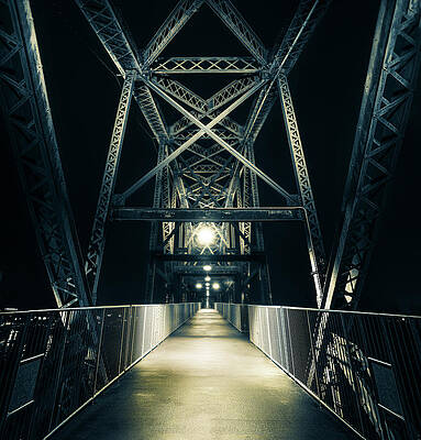 Bridge Wall Art featuring the photograph Clinton Presidential Park Bridge Crossing by Owen Weber